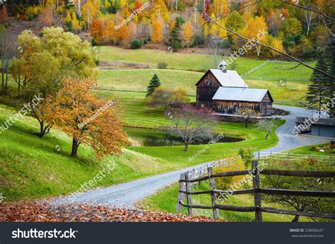 Fall Foliage New England Countryside Woodstock Stock Photo 228096247 - Shutterstock