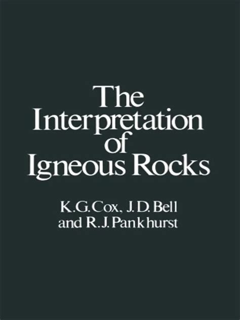 The Interpretation of Igneous Rocks – GeoOilGate