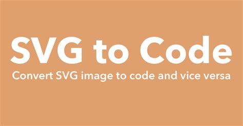 SVG to Code | Online converter