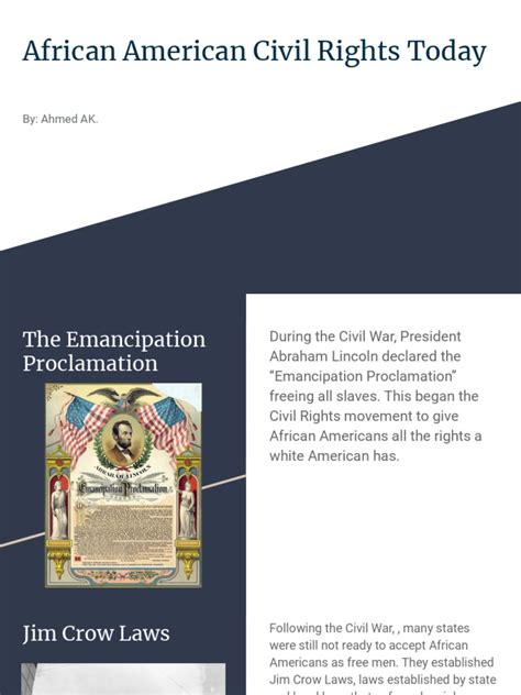 African American Civil Rights Today | PDF | Emancipation Proclamation ...