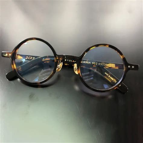 Vazrobe Brand Eyeglasses Frame Men Johnny Depp Glasses Man Fashion Black Tortoise Small Round ...