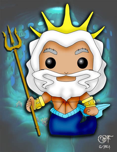 Funko Pop fan art- King Triton by CSF-Designs on DeviantArt