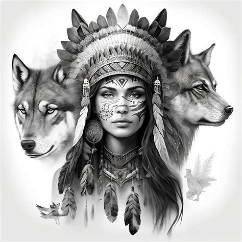 Wolf Native American Tattoos Factory Sale | dakora.com.co