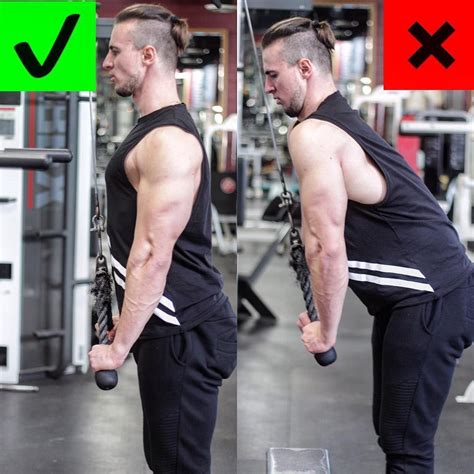 Tricep pull down form #Weddingdresslongsleeve | Workout plan gym, Workout, Bodybuilding workouts