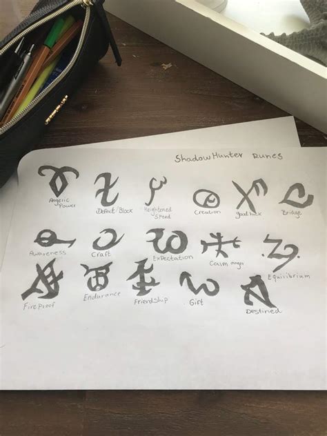 Shadowhunter Runes drawing!! | Shadowhunters Amino