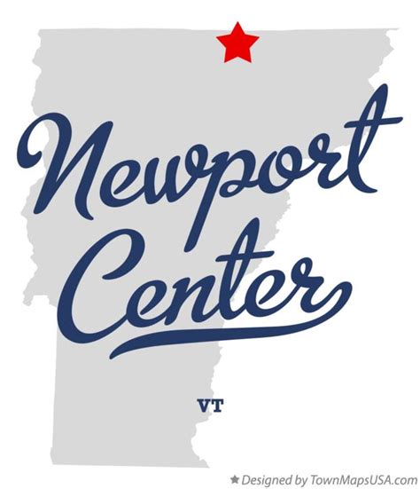 Map of Newport Center, VT, Vermont