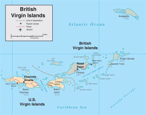 British Virgin Islands Map - Detailed Map of BVI