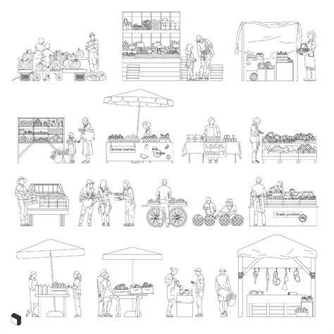 Cad Farmers Market | Diagram architecture, Architecture people, Cad