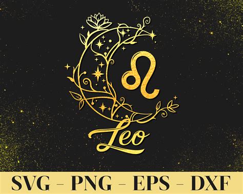 Leo Zodiac SVG PNG Cut File | Etsy