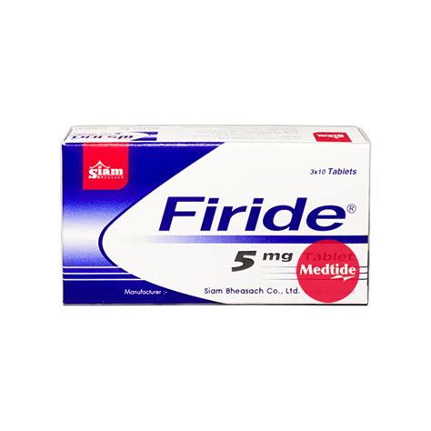 Finasteride – Firide 5 mg 30 tablets/box [กล่อง 30 เม็ด] – MEDTIDE