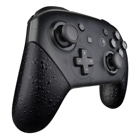 eXtremeRate Textured Black Replacement Handle Grips for Nintendo Switc ...