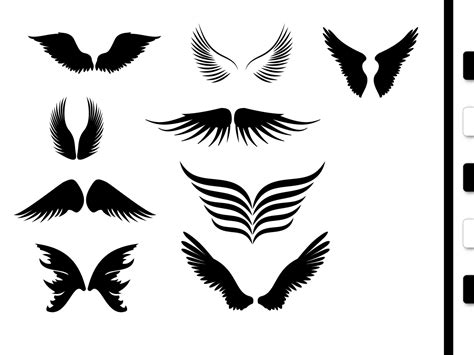 Angel Wings Vector SVG for Cricut (svg, Dxf, Eps, Png) by Svg Creative Design on Dribbble