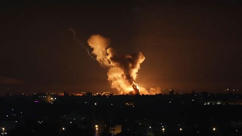 Israel launched an air strike on two Hamas positions in Gaza