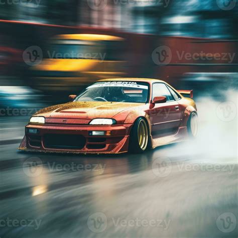 jdm drift car speed drifting japanese drone shot photography competition smoke tires blur motion ...