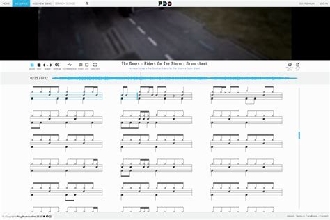 The Doors - Riders On The Storm | drum sheet music