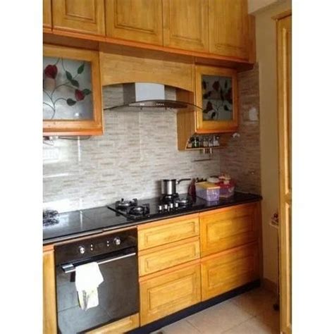 Modern U-Shape Wooden Modular Kitchen at Rs 1950/square feet(s) in ...