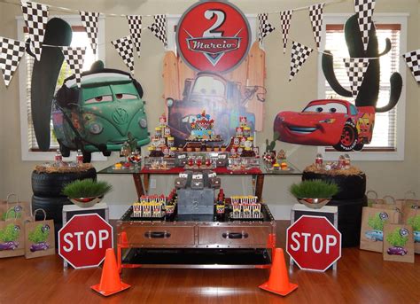 Printable Disney Pixar Car Birthday Party Backdrop/dessert Table Background PDF - Etsy | Cars ...