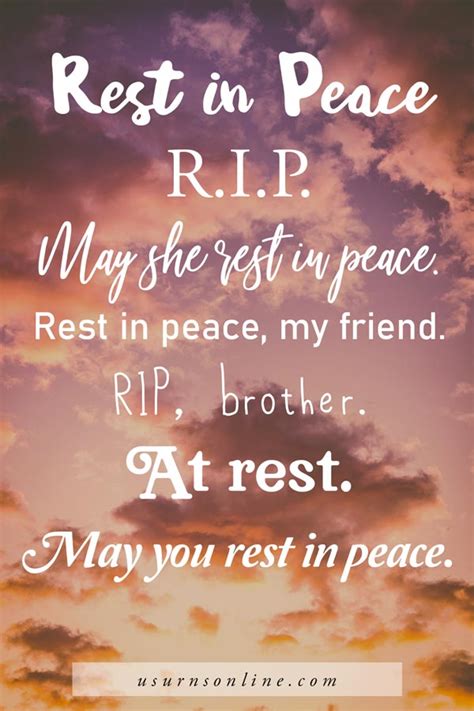 101 Beautiful Ways to Say Rest in Peace » US Urns Online