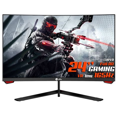 Monitor Gamer Ninja Sharingan, 24 Pol, Curvo, Full HD, 1ms, 165Hz, HDMI ...