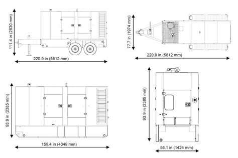 G290 230kW Portable Diesel Generator Rental - Ameritemp Group