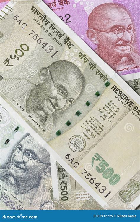 Indian Five Hundred Rupee Note with Mahatma Gandhi Portrait Stock Image - Image of government ...