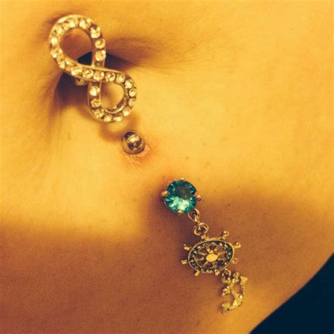 Double belly button piercing:) | Piercings, Belly button piercing, Belly button rings