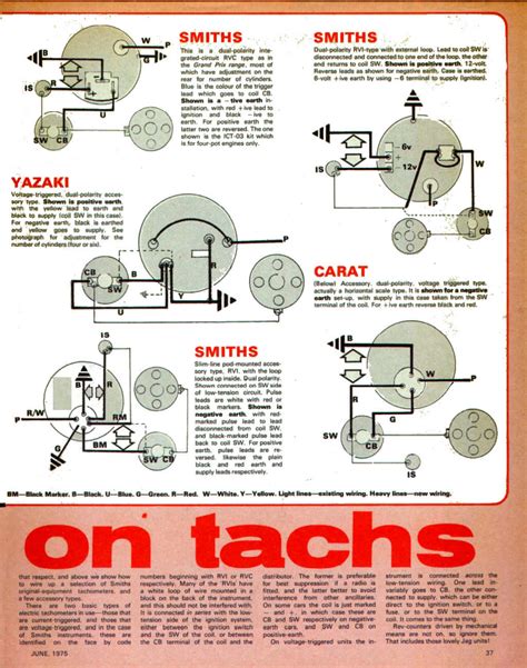 Electric Tachometer Wiring Diagram