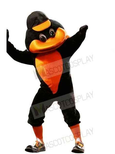 Sport Duck with Orange Hat Mascot Costumes Animal