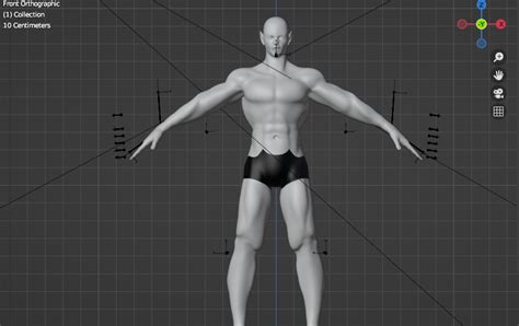 Rigged 3d Male Model for blender