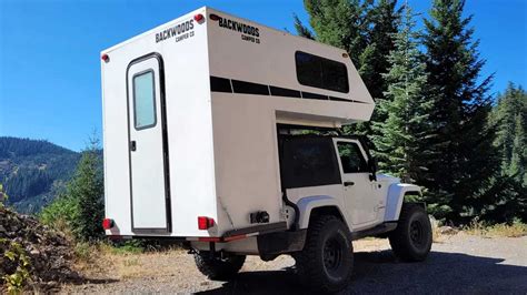 Backwoods Camper Adds King-Size Bed And More To Two-Door Jeep Wrangler