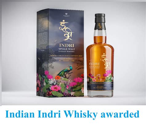 Indian Indri Whisky Awarded World's Best Single Malt Whisky | News Trust Of India