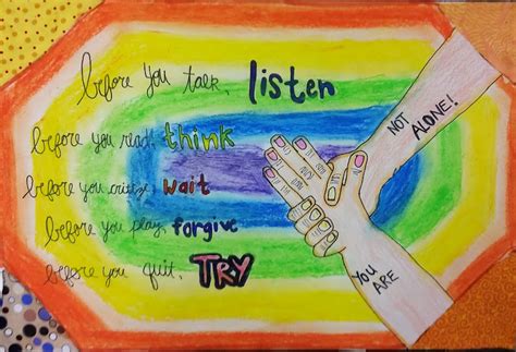 7th Grade "Bullying Awareness Posters" - A Painted Perspective