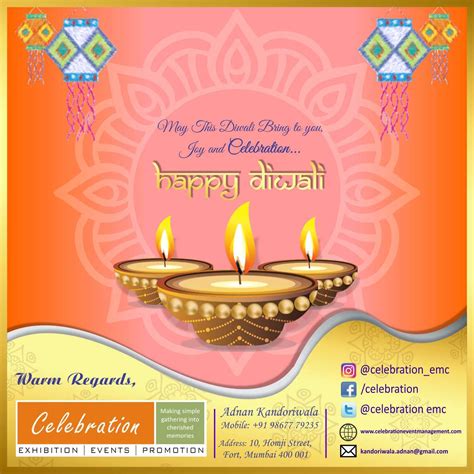 Celebration Diwali E- Greetings - Corporate | Diwali greetings, E ...