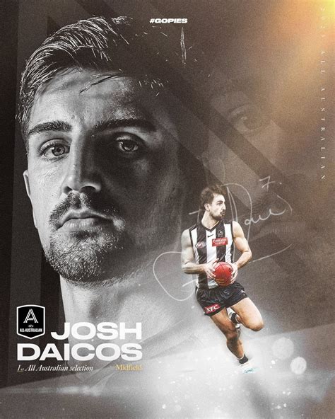 Josh Daicos named All Australian in 2023 : r/collingwoodfc