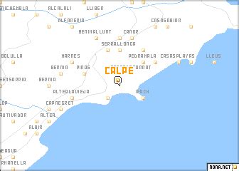 Calpe (Spain) map - nona.net