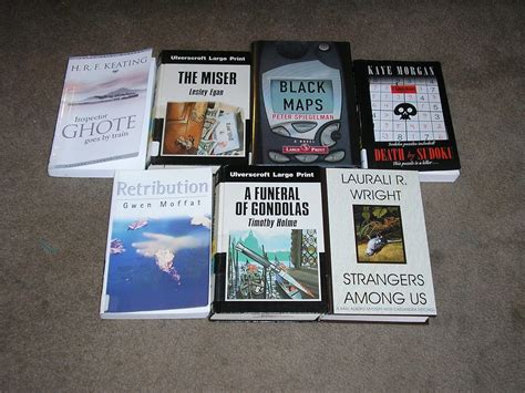 LOT SEVEN LARGE PRINT MYSTERY BOOKS: Various Authors: Amazon.com: Books