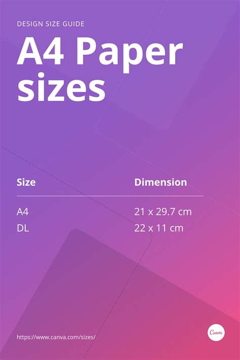 A4 Paper Size - Canva Design Wiki size guide - Canva's Design Wiki ...