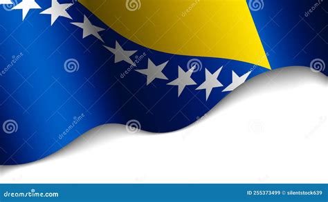 EPS10 Vector Patriotic Background with Bosnia and Herzegovina Flag ...