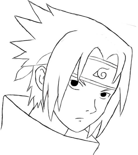 How To Draw Sasuke - Draw Central | Naruto drawings easy, Naruto sketch ...