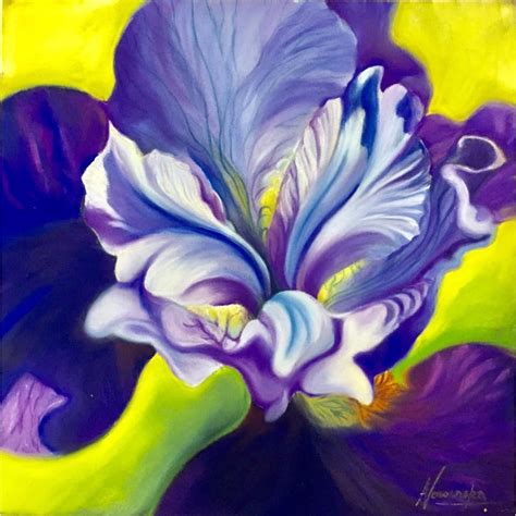 Purple And Green Painting at PaintingValley.com | Explore collection of ...