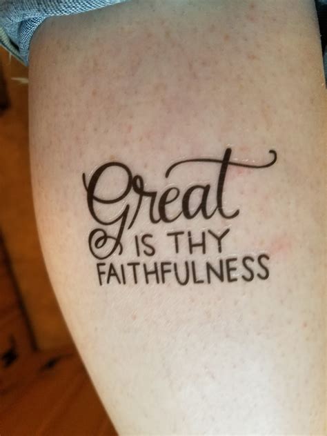 Great Is Thy Faithfulness Tattoo