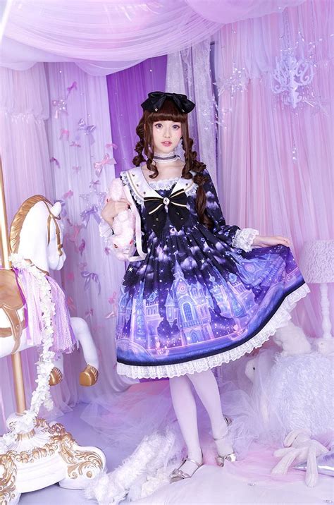 Moonlight Forest -Fantasy Castle- Long Sleeves Sailor Lolita OP Dress | Gothic lolita, Lolita ...