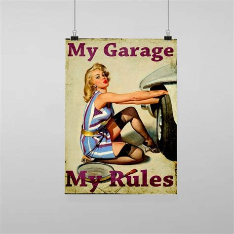 Classic Pin Up Girl Garage Art | Xxx Porn