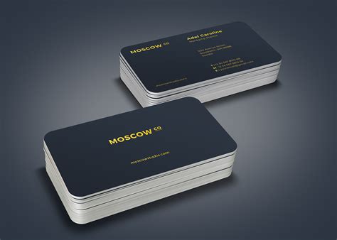 Black gold business card design on Behance