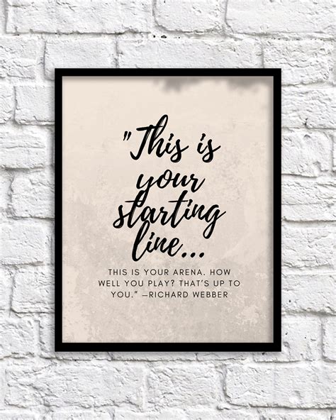 Greys Anatomy Quote, Starting Line Art Print, Text Art Print, Poster ...