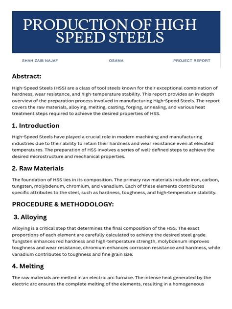 High Speed Steels | PDF | Steel | Heat Treating