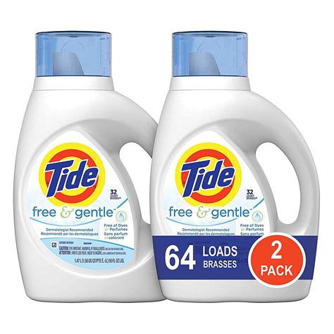 Tide Free and Gentle HE Liquid Laundry Detergent, 2 Pack of 50 oz. Only $11.73