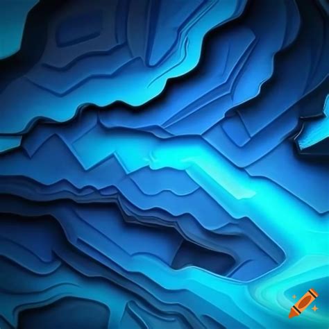 Blue 3d background wallpaper on Craiyon