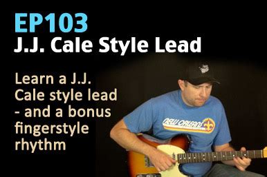 J.J. Cale Style Simple Blues Guitar Lesson – EP103