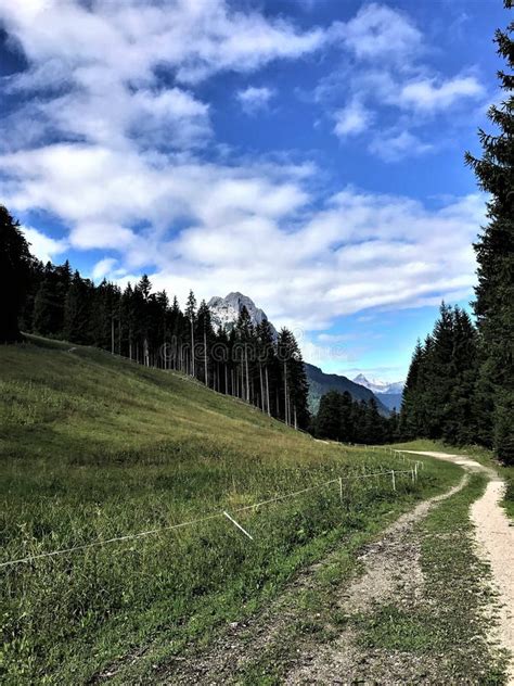 Hiking in Bavaria Germany Mountain Views/ Wandern in Bayern Berge Stock ...